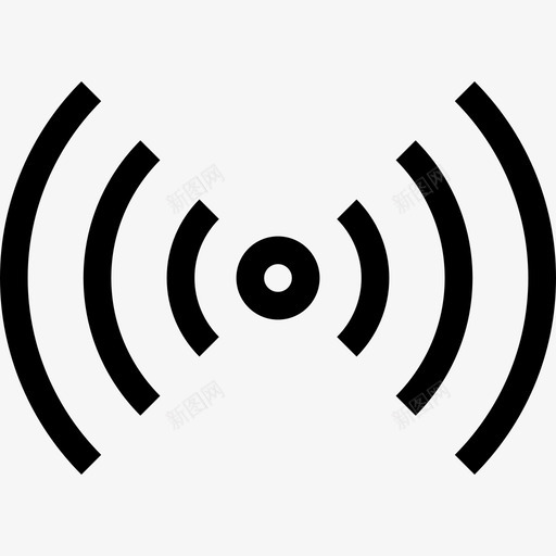 Wifi网络图标轮廓svg_新图网 https://ixintu.com Wifi 网络图标 轮廓