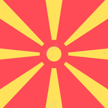 马其顿共和国国际旗帜4广场图标图标