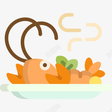 龙虾食品和餐厅8平的图标图标