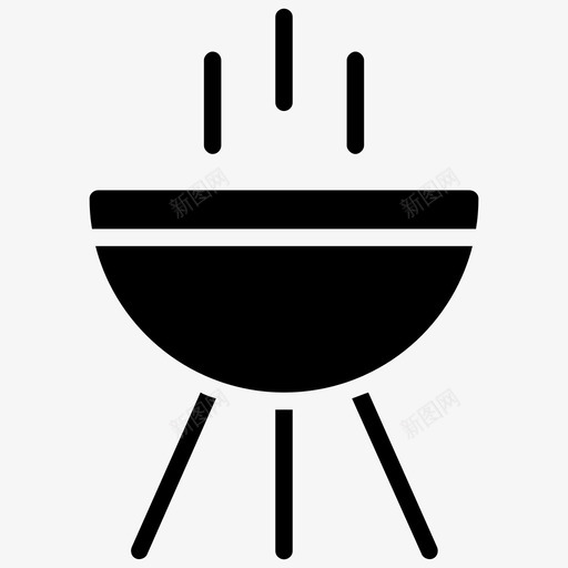 烧烤户外烹饪爱好和兴趣雕文图标svg_新图网 https://ixintu.com 户外烹饪 烧烤 爱好和兴趣雕文图标