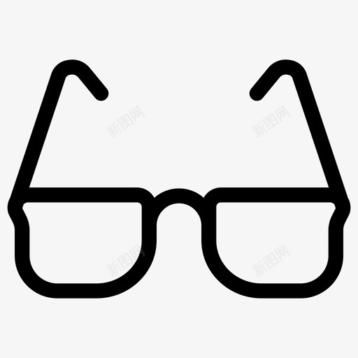 眼镜学习阅读图标svg_新图网 https://ixintu.com 学习 学校和教育 工作 眼镜 阅读