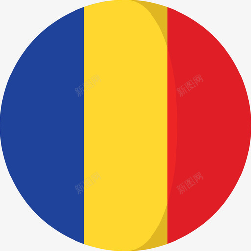 罗马尼亚国旗3圆圈平图标svg_新图网 https://ixintu.com 国旗3 圆圈平 罗马尼亚