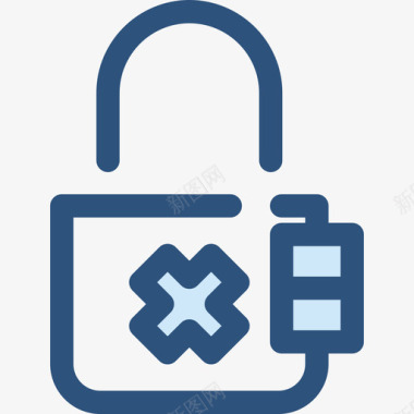 锁用户2蓝色图标图标