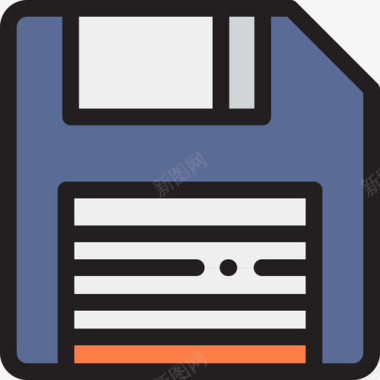 保存文件开发17线性颜色图标图标