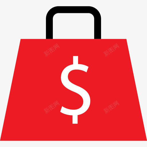 购物袋购物10扁平图标svg_新图网 https://ixintu.com 扁平 购物10 购物袋