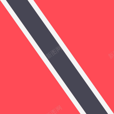 特立尼达和多巴哥国际旗帜4广场图标图标