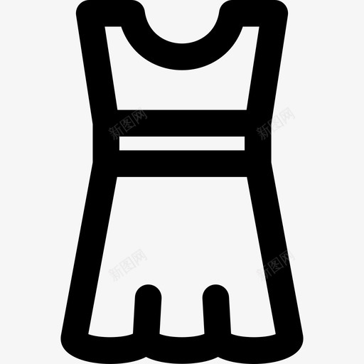 连衣裙衣服14直系图标svg_新图网 https://ixintu.com 直系 衣服14 连衣裙