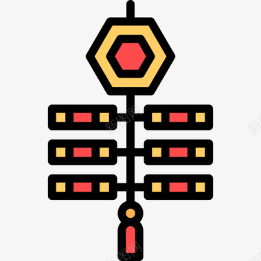 鞭炮瓷器5线颜色图标图标