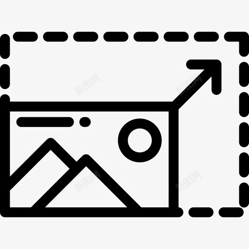 缩放编辑工具4线性图标svg_新图网 https://ixintu.com 线性 编辑工具4 缩放