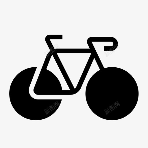 自行车交通工具旅行图标svg_新图网 https://ixintu.com 交通工具 旅行 自行车 车辆 车辆字形