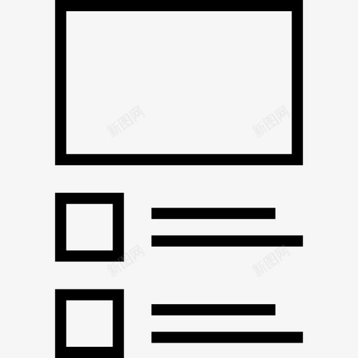 列表线框细线图标svg_新图网 https://ixintu.com 列表 线框 细线