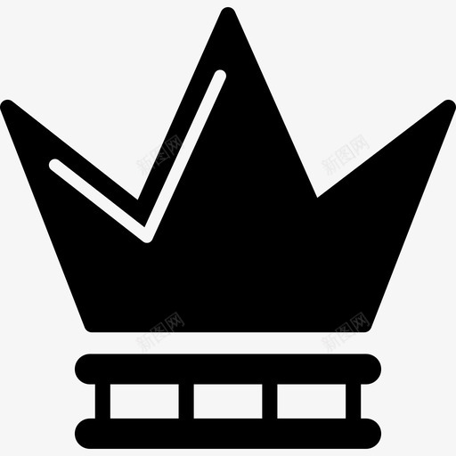 皇冠的锐利黑色形状皇冠图标svg_新图网 https://ixintu.com 形状 皇冠 皇冠的锐利黑色设计