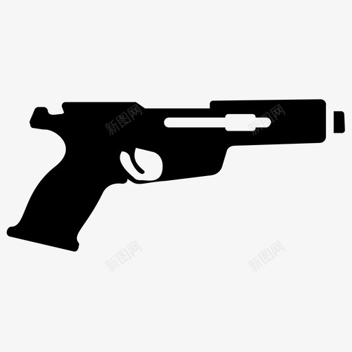 手枪枪左轮手枪图标svg_新图网 https://ixintu.com 奥运会标志图标 射击 左轮手枪 手枪 枪 武器