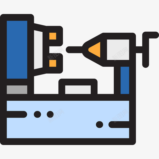车床制造线颜色图标svg_新图网 https://ixintu.com 制造 线颜色 车床