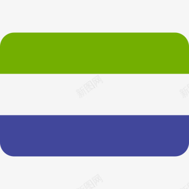 塞拉利昂国际国旗6圆形矩形图标图标