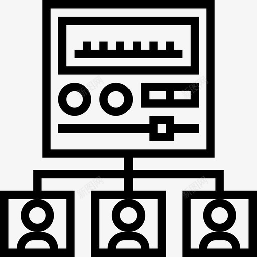 组织人力资源4直线型图标svg_新图网 https://ixintu.com 人力资源4 直线型 组织