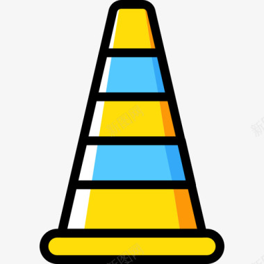 圆锥结构8黄色图标图标