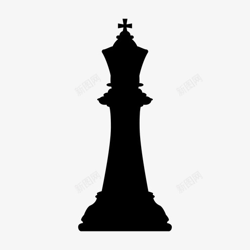 国王棋类游戏国际象棋图标svg_新图网 https://ixintu.com 体育 国王 国际象棋 战略 棋类游戏 游戏