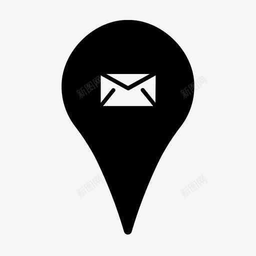 邮局位置邮件地点图标svg_新图网 https://ixintu.com 地点 地点和地点 邮件 邮局 邮局位置