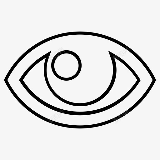 眼睛健康医疗图标svg_新图网 https://ixintu.com 健康 医疗 器官 眼睛 符号 视觉