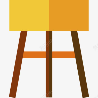 木椅家居用品6平的图标图标