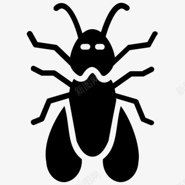 蝉蚁族飞蚁图标图标