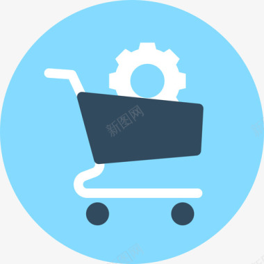 购物车搜索引擎优化和营销循环图标图标