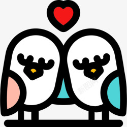 两只鸟剪影两只鸟高清图片