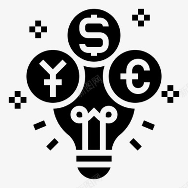 收入货币金钱图标图标