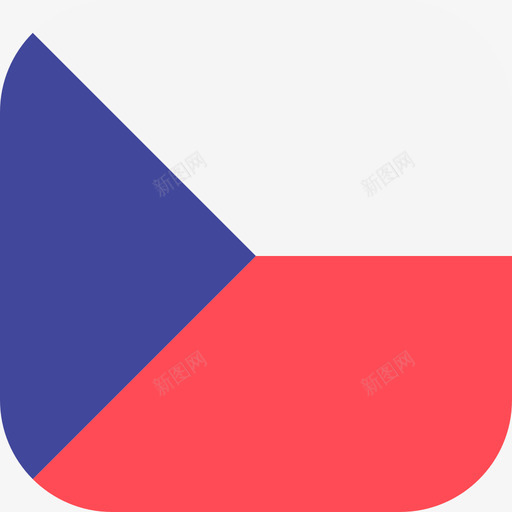 捷克共和国国际国旗3圆形方形图标svg_新图网 https://ixintu.com 国际国旗3 圆形方形 捷克共和国