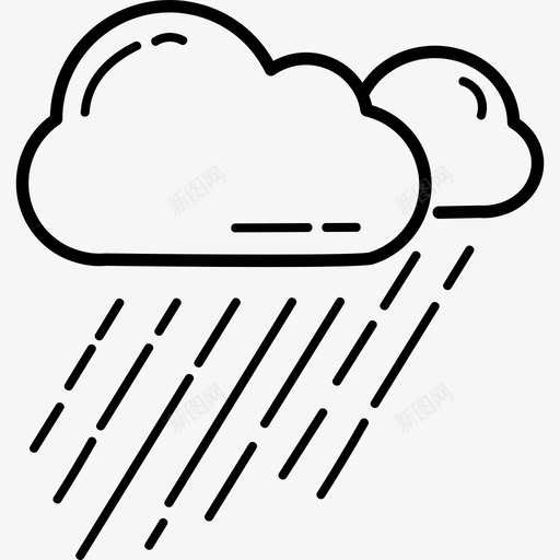 雨水杂烩手工绘制图标svg_新图网 https://ixintu.com 手工绘制 杂烩 雨水