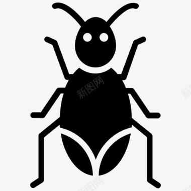 萤火虫甲虫昆虫图标图标