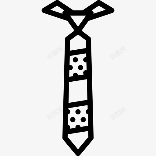 领带男士配件2直线型图标svg_新图网 https://ixintu.com 男士配件2 直线型 领带