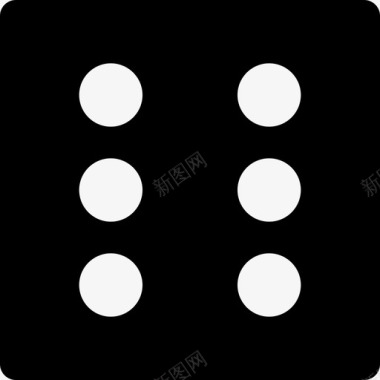 骰子赌场赌博3实心图标图标