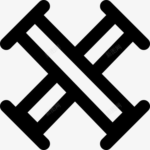 哑铃健身9轮廓图标svg_新图网 https://ixintu.com 健身9 哑铃 轮廓