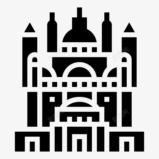 开罗城堡建筑埃及图标svg_新图网 https://ixintu.com 地标 埃及 埃及符号铭文 建筑 开罗城堡
