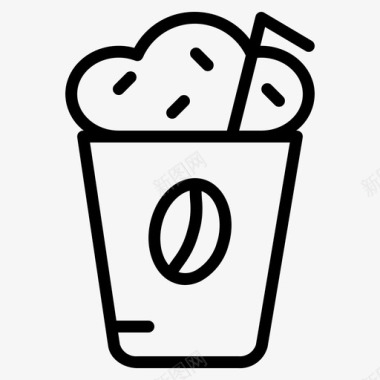 摩卡咖啡杯子图标图标