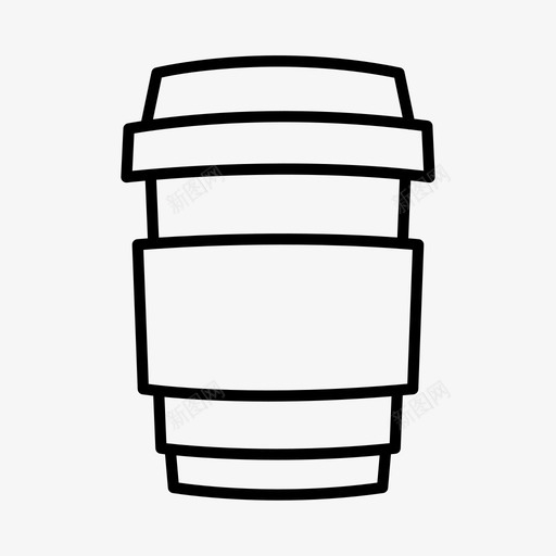 可重复使用的咖啡杯杯子饮料图标svg_新图网 https://ixintu.com 可重复使用的咖啡杯 杯子 饮料 马克杯
