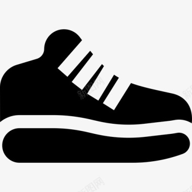 运动鞋80年代9填充图标图标