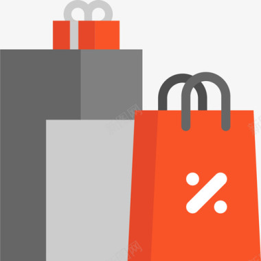 购物袋商业元素3扁平图标图标