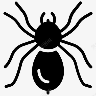 狼蛛动物蜘蛛图标图标