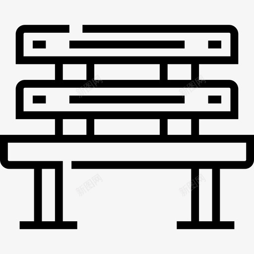 长凳园艺11直线型图标svg_新图网 https://ixintu.com 园艺11 直线型 长凳