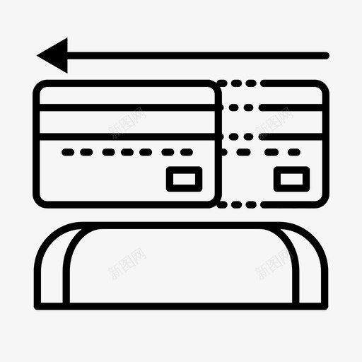 刷卡购买信用卡图标svg_新图网 https://ixintu.com 交易 信用卡 刷卡 网上银行概述 购买