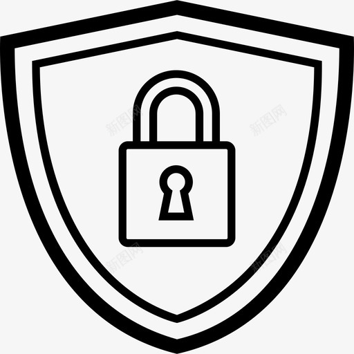 安全防护罩锁挂锁图标svg_新图网 https://ixintu.com 安全 安全防护罩 挂锁 锁 锁粗体