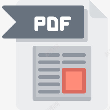 Pdf文件文件夹4平面图标图标