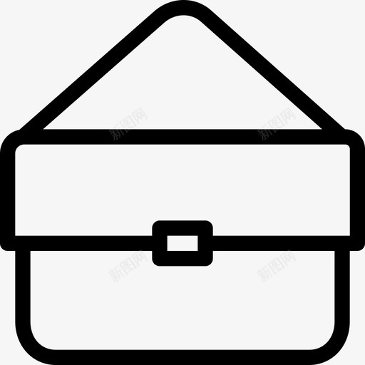 箱包服装和时尚配饰线性图标svg_新图网 https://ixintu.com 服装和时尚配饰 箱包 线性