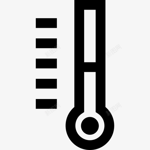 温度计实验室装置线性图标svg_新图网 https://ixintu.com 实验室装置 温度计 线性