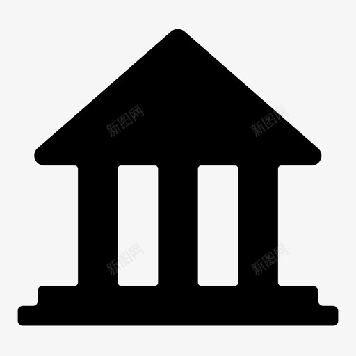 银行商业经济图标svg_新图网 https://ixintu.com 商业 滴状图标集 经济 货币 金融 银行