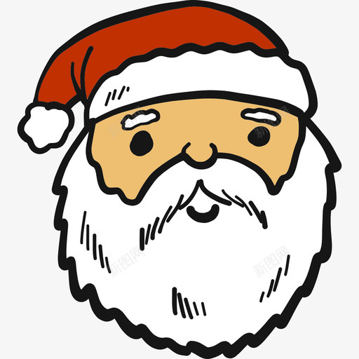 圣诞老人圣诞32彩色图标svg_新图网 https://ixintu.com 圣诞32 圣诞老人 彩色