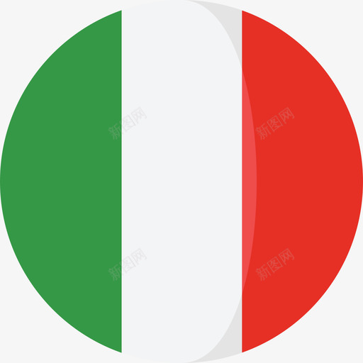 意大利国旗3圆圈平坦图标svg_新图网 https://ixintu.com 国旗3 圆圈平坦 意大利